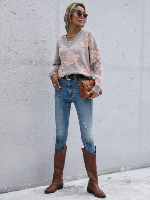 Jersey con patrón floral - Imagen 4