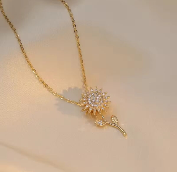 Collar de Girasol rotatorio con tallo - Imagen 2