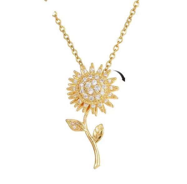 Collar de Girasol rotatorio con tallo - Imagen 3