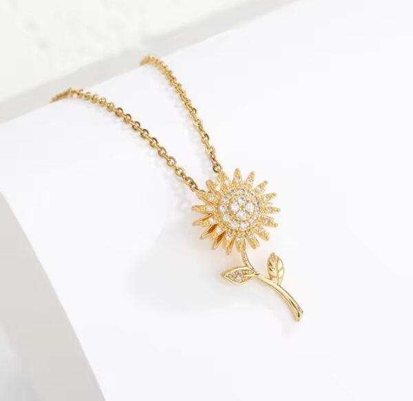 Collar de Girasol rotatorio con tallo - Imagen 4