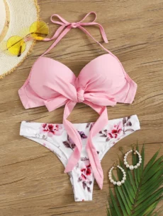 Vestido de baño con estampado floral